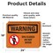 Signmission Spa Closed Do Not Enter OSHA Warning Sign, Vinyl Decal, 24in W x 18in L, 2PK OS-2PACK-WS-D-1824-L-12837 - alternate 4